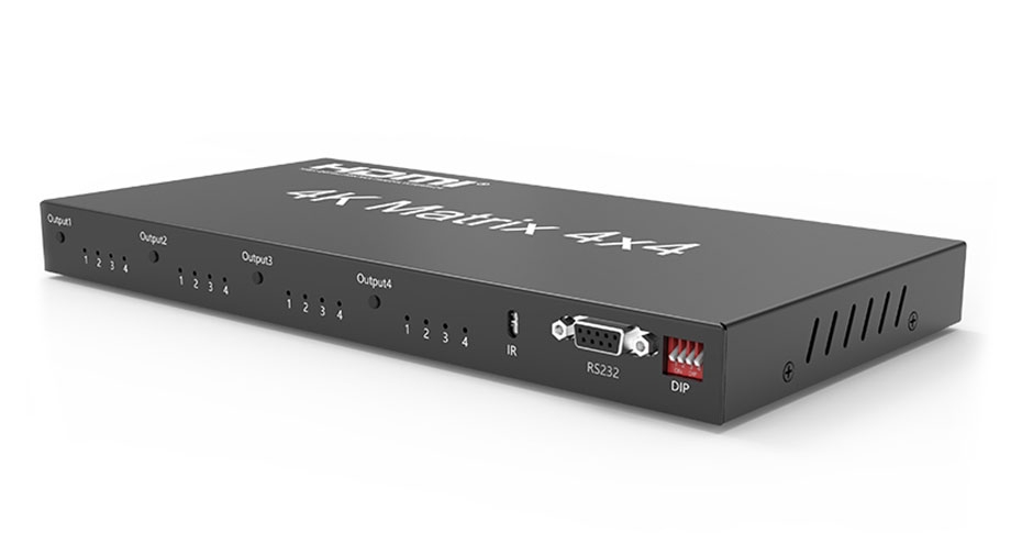 4进4出HDMI视频矩阵切换器414HN的使用方法