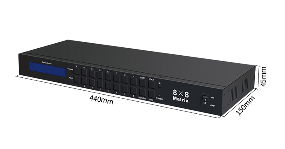 【老款】HDMI矩阵8进8出818H RS232控制代码下载