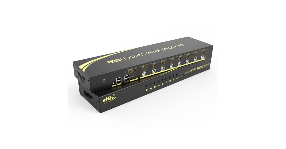 cq9电子平台网站8口HDMI KVM切换器81HA怎么连接?KVM切换器使用方法