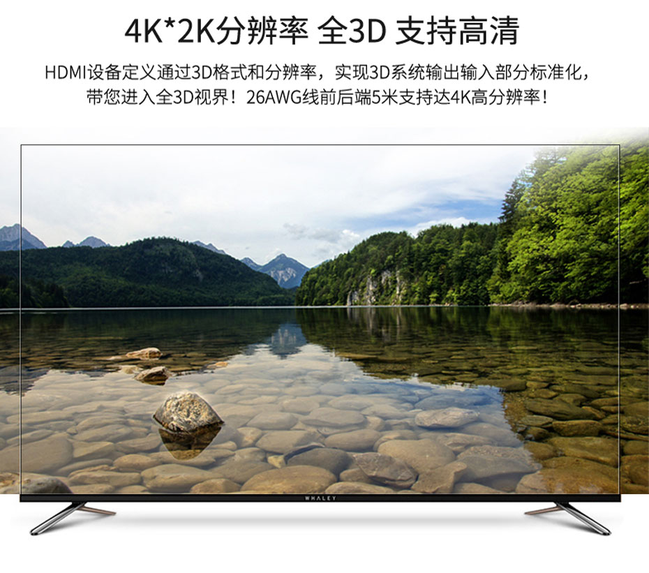 迷你HDMI分配器一分二MiniHS102-B最高可支持4k*2k高清分辨率