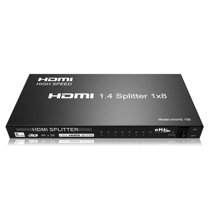 HDMI分配器一进八出MiniHS108【可级联】