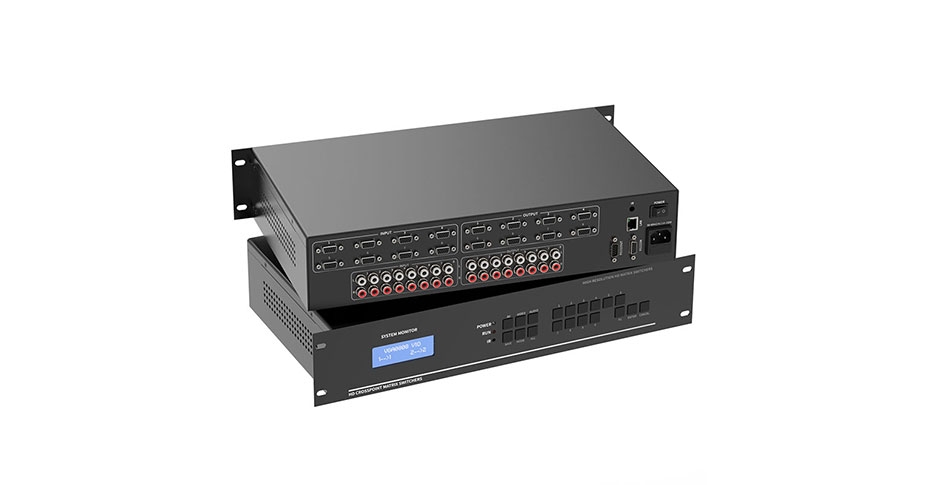 VGA音频矩阵8进8出V818A使用教程